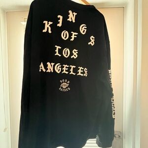 Born raised Los Angeles kings collab long sleeve t-shirt